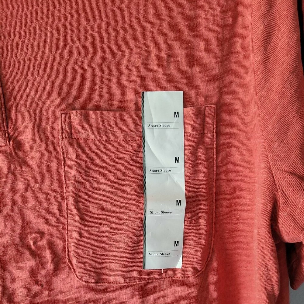 Goodfellow Polo Shirt Men's Size M Med Casual Golf Cotton Short Sleeve Red New - Picture 3 of 4